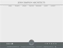 Tablet Screenshot of johnsimpsonarchitects.com